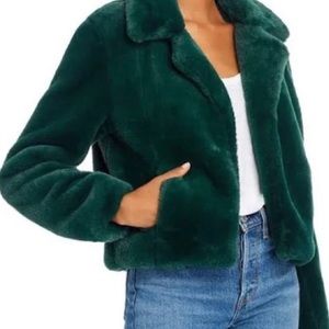 BLANKNYC Green Fur Coat